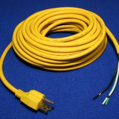 Power Cord, 18/3 50' Rib Yellow